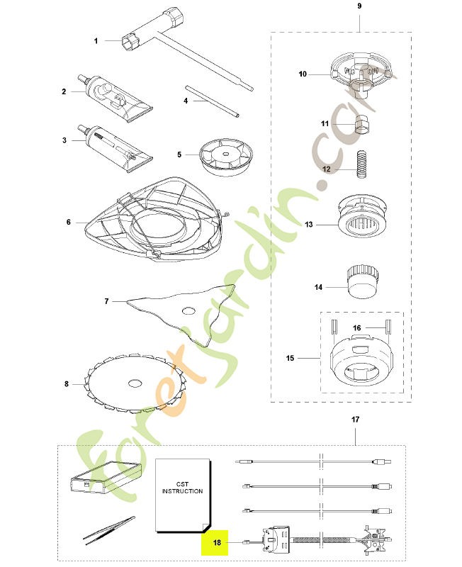 Câblage complet Husqvarna réf : 579621301