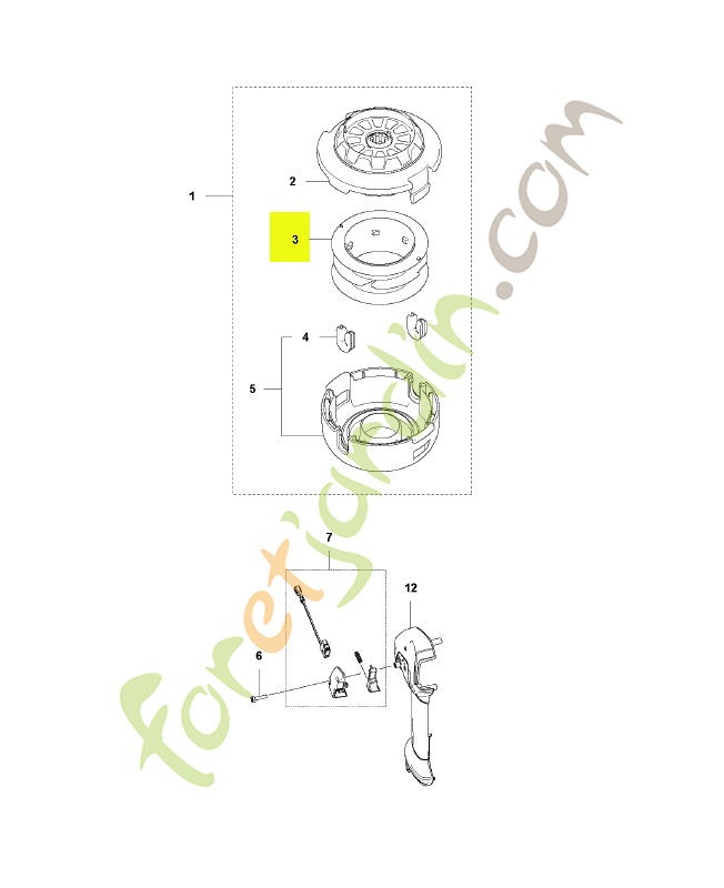 Bobine de fil Husqvarna réf : 592759601