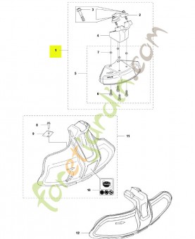 Capot protecteur Husqvarna réf : 501320403