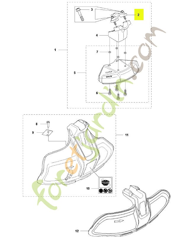Couvercle husqvarna réf : 574530602