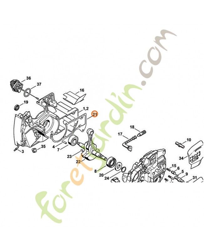 Joint carter Stihl ref. 1128-029-0502