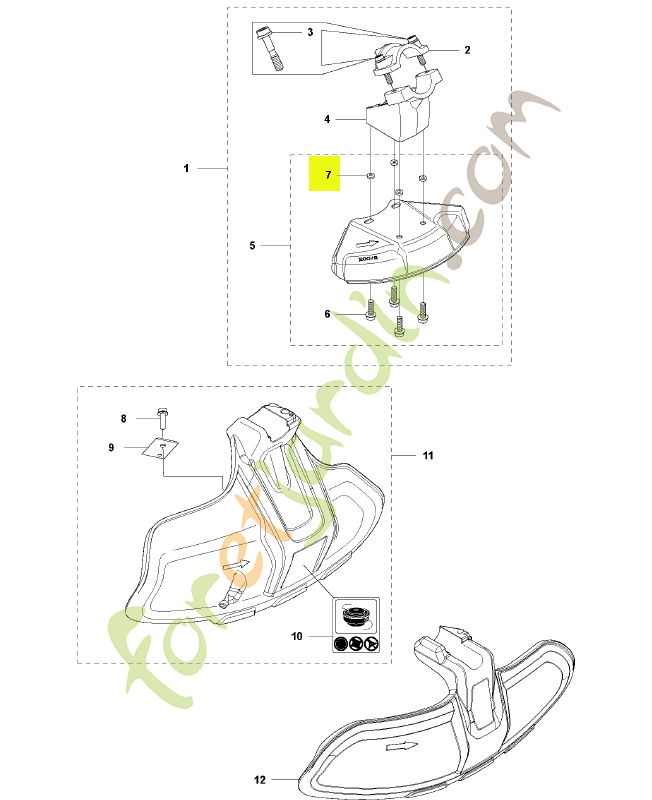 Ecrou Husqvarna réf . 574039501