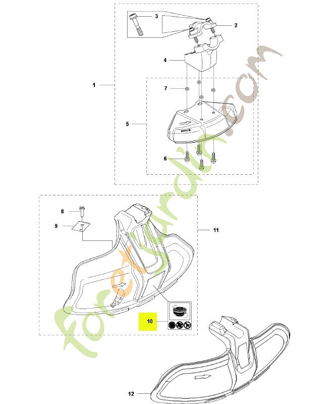 Autocollant Husqvarna réf. 503742901
