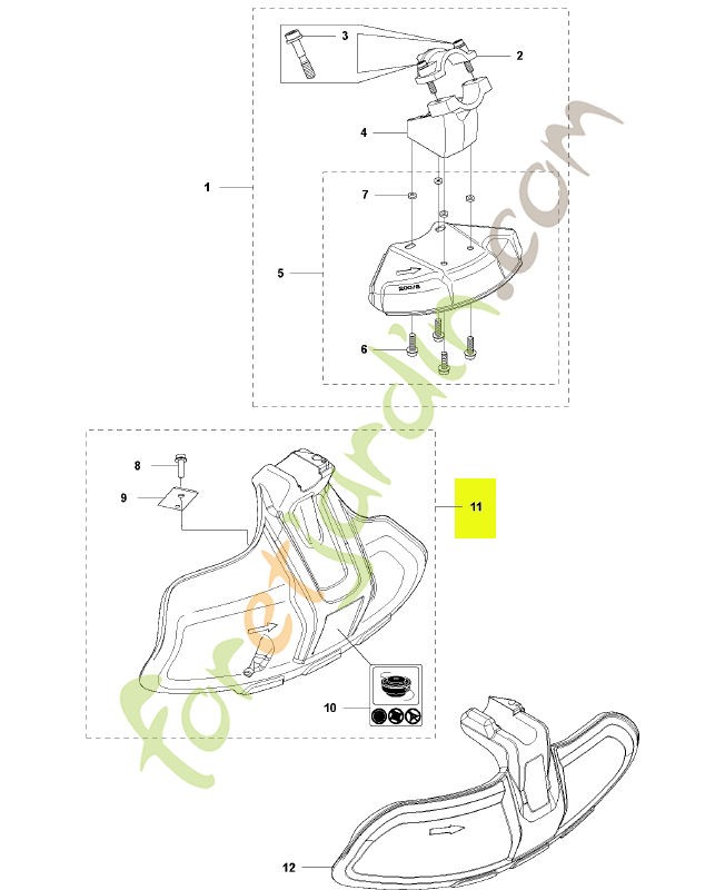 Protecteur Husqvarna réf . 590880101