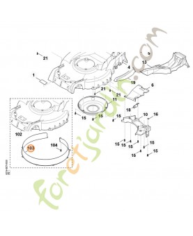 Piece intercalaire Stihl réf. 6374-701-4300