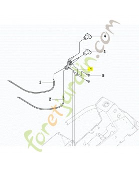 Axe de commande Husqvarna ref. 544301601