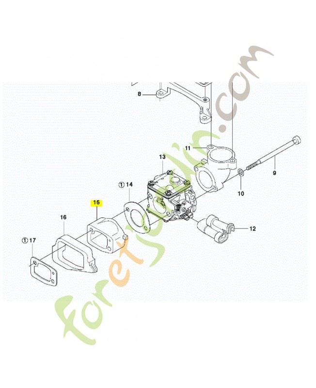 Piece d'espacement Husqvarna ref. 501806602