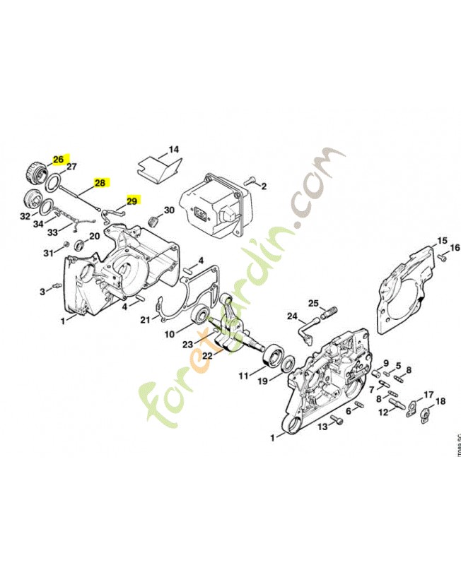 Bouchon réservoir Stihl réf. 0000-350-0520