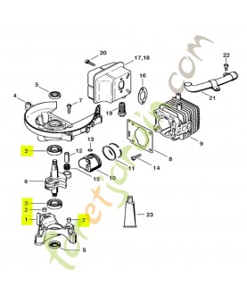 Demi-carter de vilebrequin Stihl réf. 4237-020-2900