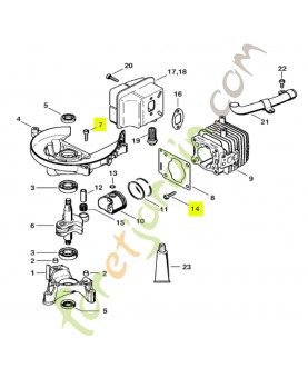 Vis cylindrique IS-D5x24 Stihl réf. 9075-478-4159
