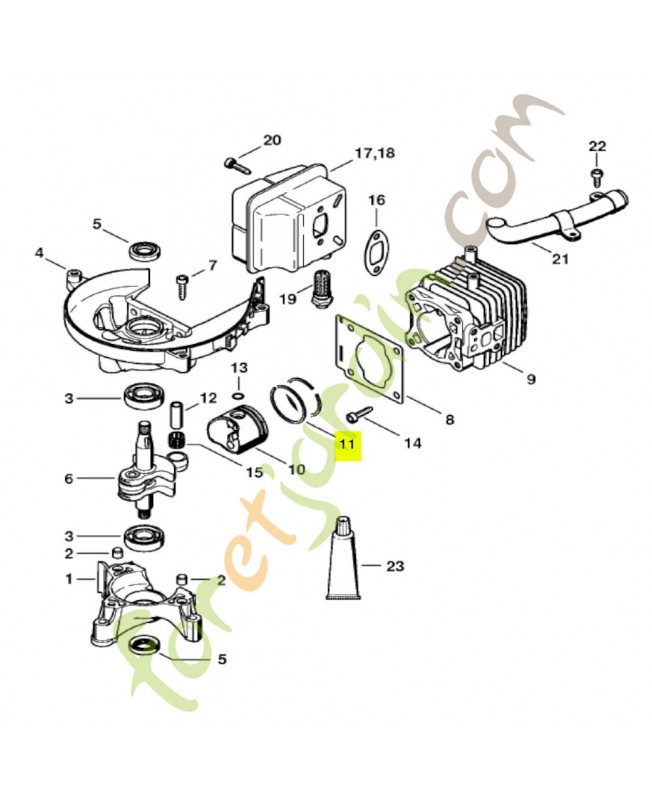 Segment d 34 x 1,5 Stihl réf. 4137-034-3000