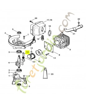 Axe de piston 8x5x22 Stihl réf. 4137-034-1500