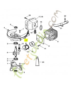 Jonc d'arrêt 8x0,7 Stihl réf. 9463-650-0805