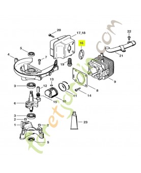 Joint d'échappement Stihl réf. 4140-149-0602