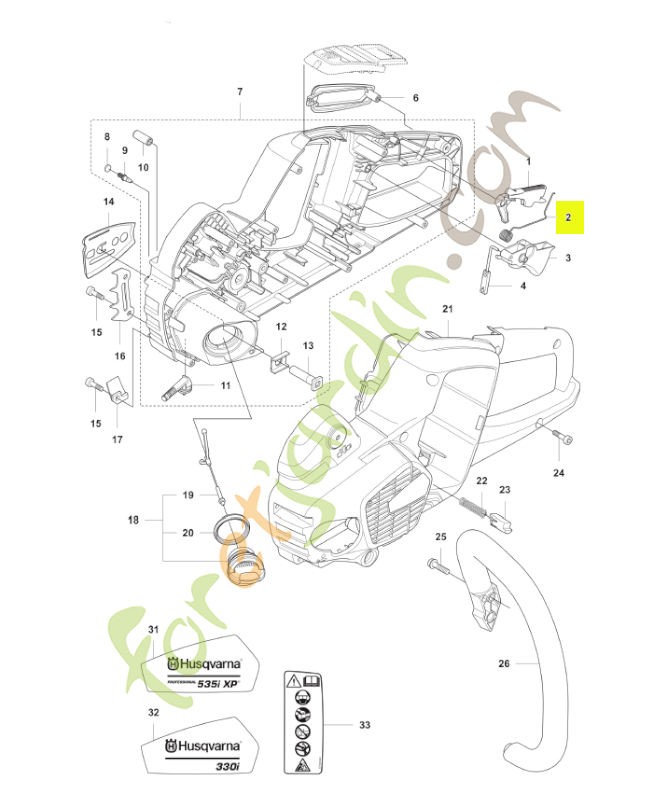 Ressort Husqvarna ref. 544099901