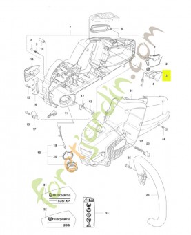 Contrôle des gaz Husqvarna ref. 577312701