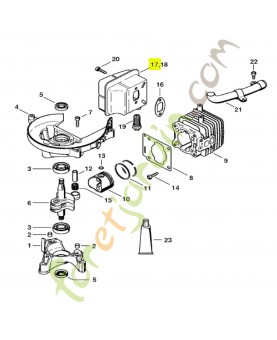Silencieux HS 81/86 Stihl réf. 4237-140-0600