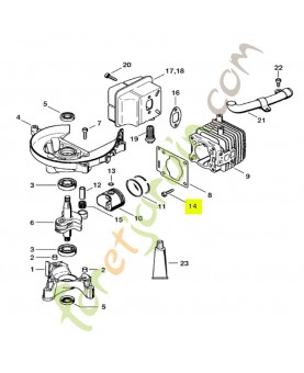 Vis cylindrique IS-D5x24 Stihl réf. 9075-478-4159 en stock