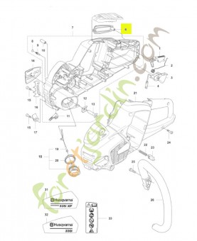 Insert de poignée Husqvarna ref. 577261901