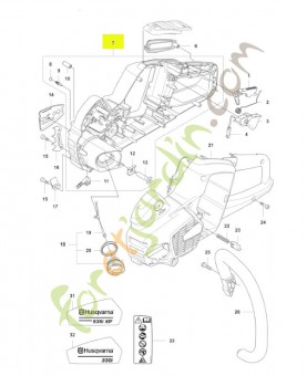 Carter moteur Husqvarna ref . 581268403
