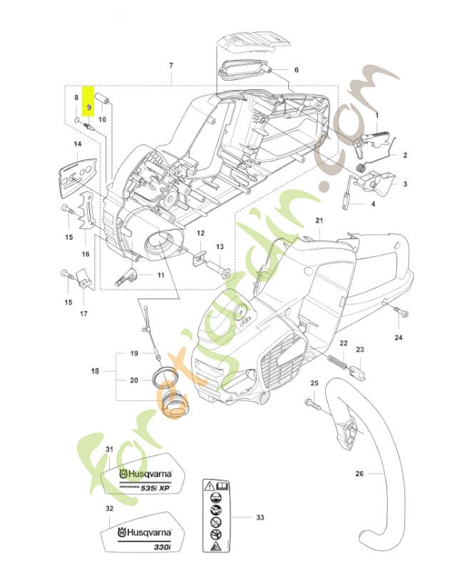 Soupape Husqvarna ref. 530026119