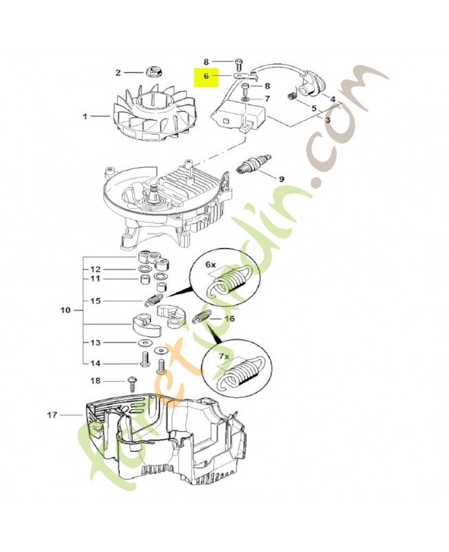 Languette enfichable Stihl réf. 4237-431-2100 - Pièce détachée Stihl