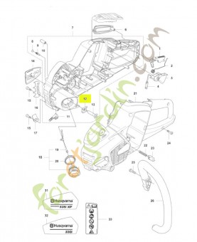 Plaque Husqvarna ref. 576999701