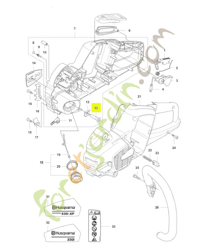 Boulon Husqvarna ref. 503875401