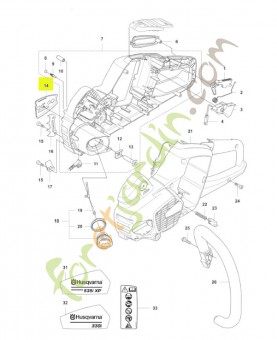Guidage de chaine Husqvarna ref. 576901401