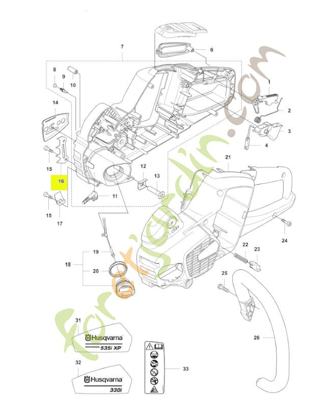 Griffe Husqvarna ref. 577286601