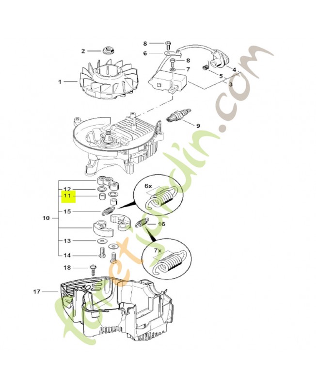 Anneau Stihl réf. 0000-961-0608 - Pièce de détachée Stihl