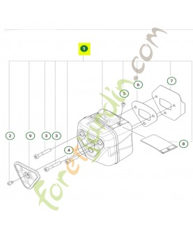 Kit silencieux 90cc pro réf. 548051701