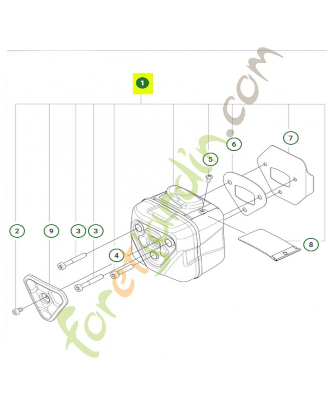Kit silencieux 90cc pro réf. 548051701