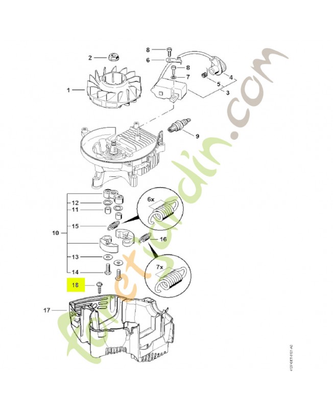 Vis is-dg 5x20 Stihl réf. 0000-951-1100