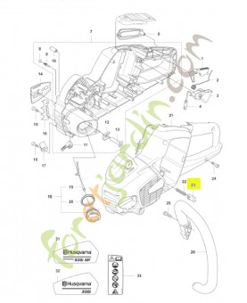 Bouton poussoir Husqvarna réf : 577996601