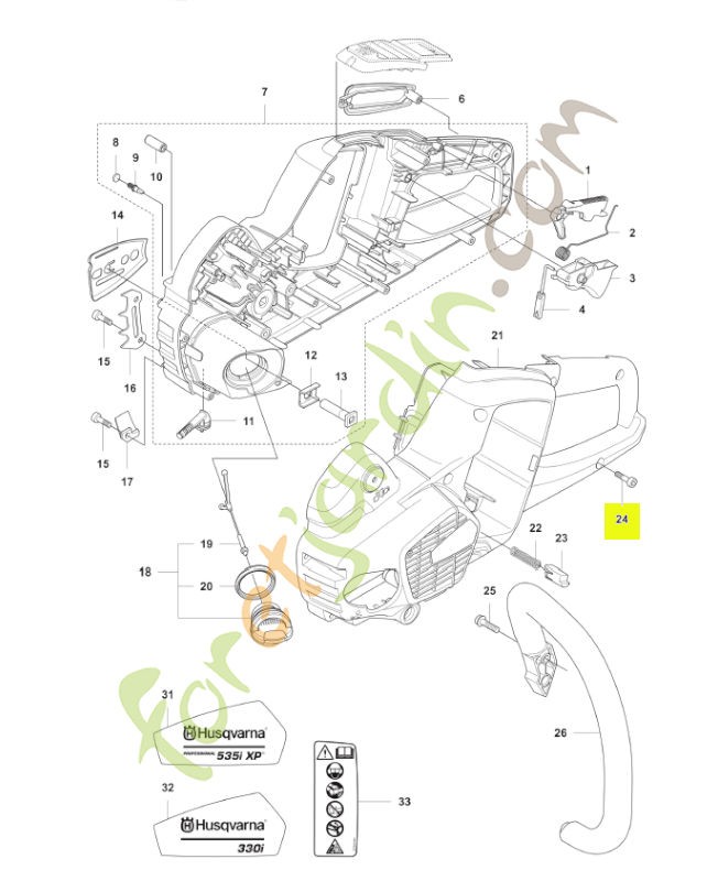 Vis Husqvarna ref. 503216674