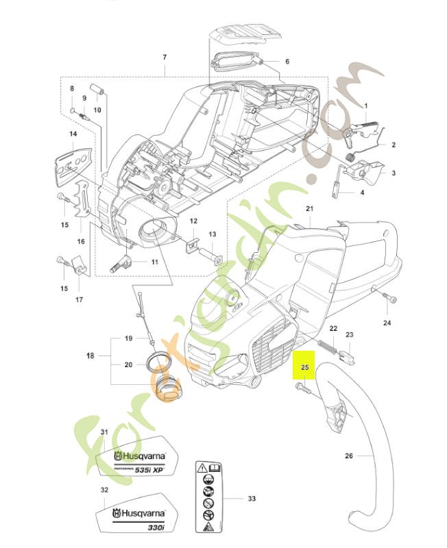Vis Husqvarna ref. 503218876
