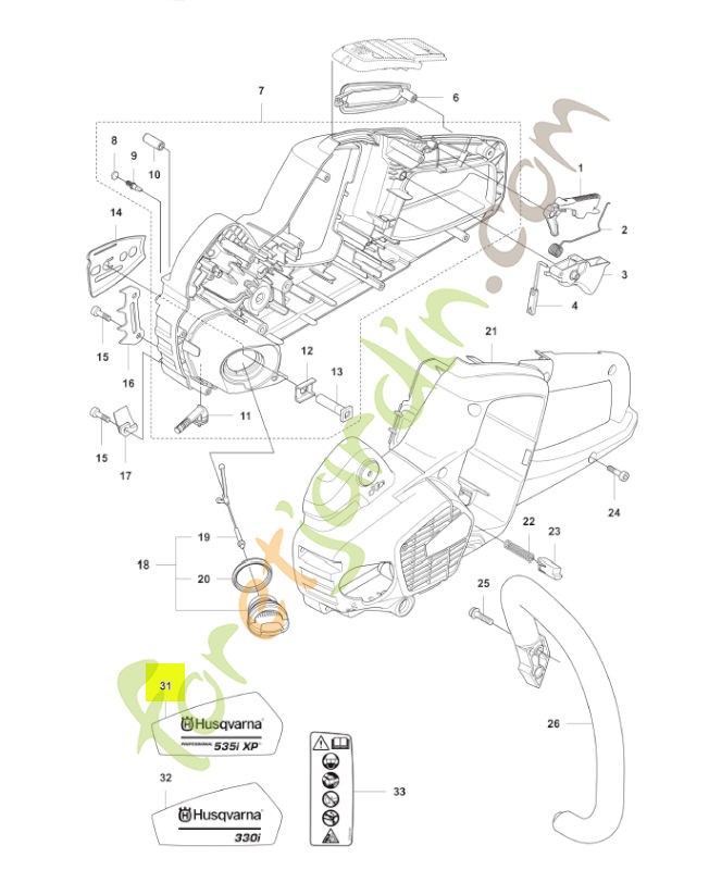Autocollant Husqvarna ref. 578229003
