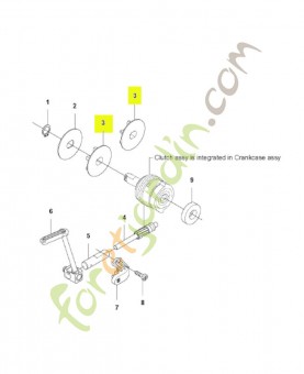 Pignon étoile 0325" - 7t Husqvarna ref. 594035201