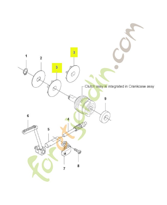 Pignon étoile Husqvarna ref. 579534501 en stock