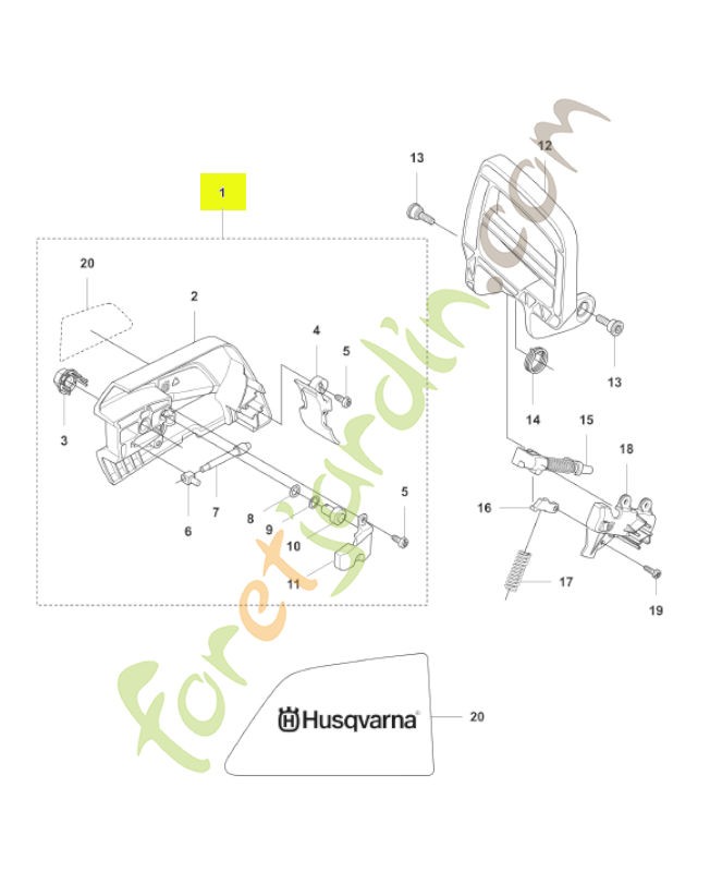Carter d'embrayage complet Husqvarna ref. 576905603