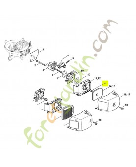 Ecrou de sécurite M5 Stihl réf. 9216-261-0700