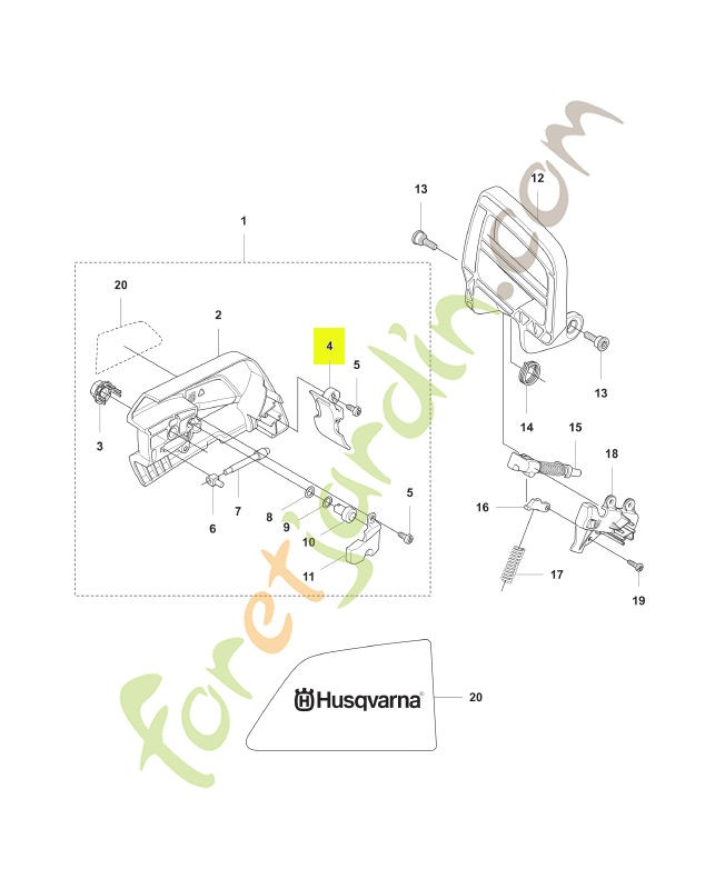Protecteur Husqvarna ref. 577722101