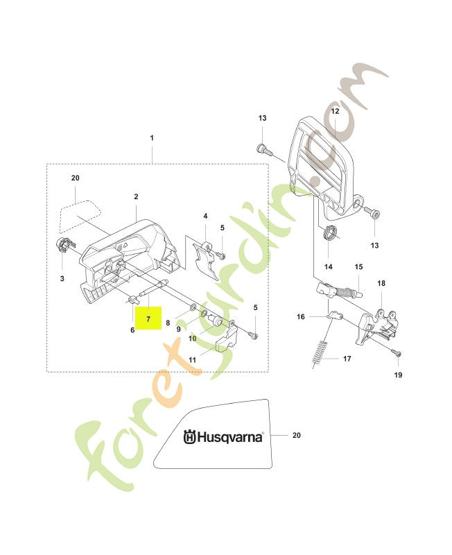 Vis sans fin Husqvarna ref. 537397001