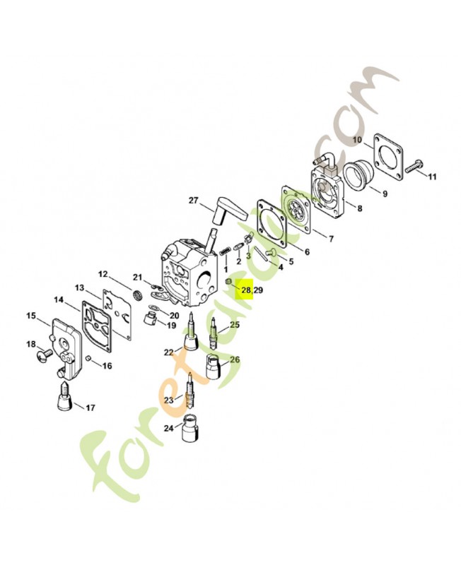 Gicleur fixe 0.38 Stihl réf. 4237-121-5600
