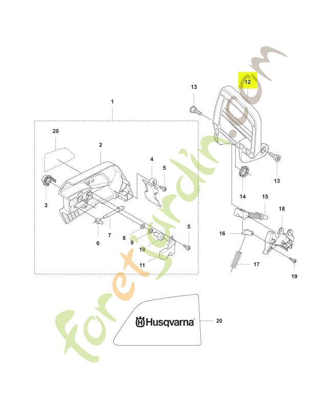 Protège main Husqvarna ref. 576903901