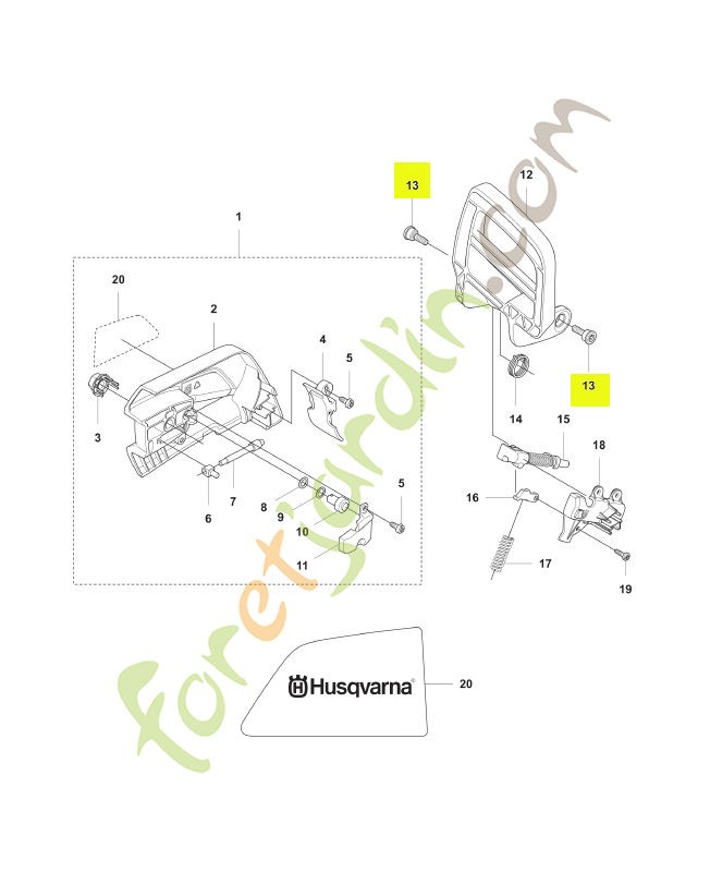 Vis Husqvarna ref. 503893001
