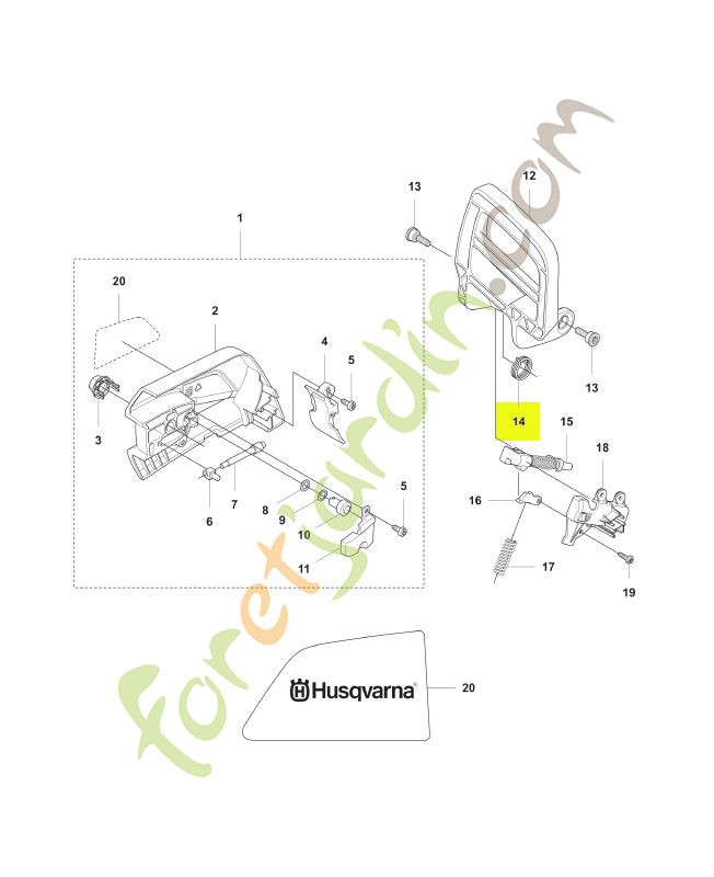 Ressort Husqvarna ref. 577649801
