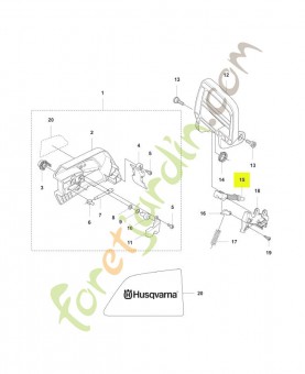 Axe de starter Husqvarna ref. 577549501