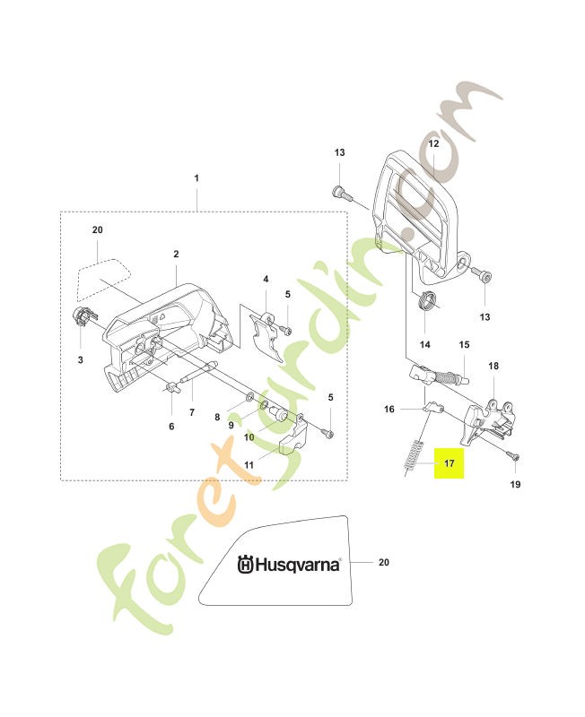 Ressort Husqvarna ref. 576904601